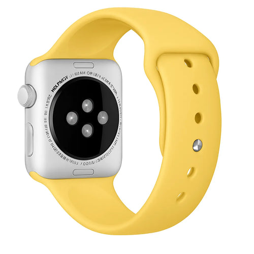 Bracelet silicone Apple Watch (jaune)