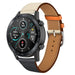 Bracelet cuir Honor Magic Watch 2 (blanc/bleu foncé)