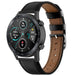 Bracelet cuir Honor Magic Watch 2 (serré noir)