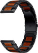 Bracelet acier/bois Garmin Vivoactive 4 (noir)