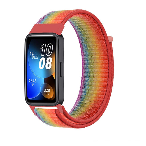 Bracelet nylon Huawei Band 10 (arc-en-ciel)