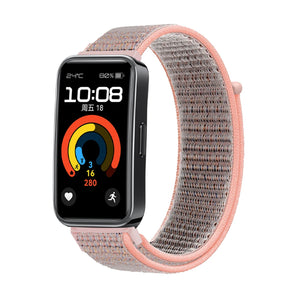 Bracelet nylon Huawei Band 10 (rose)