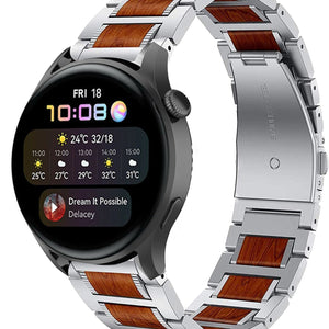 huawei-watch-3-pro-stalen-houten-band-zilver