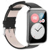 Bracelet cuir Huawei Watch Fit (noir)