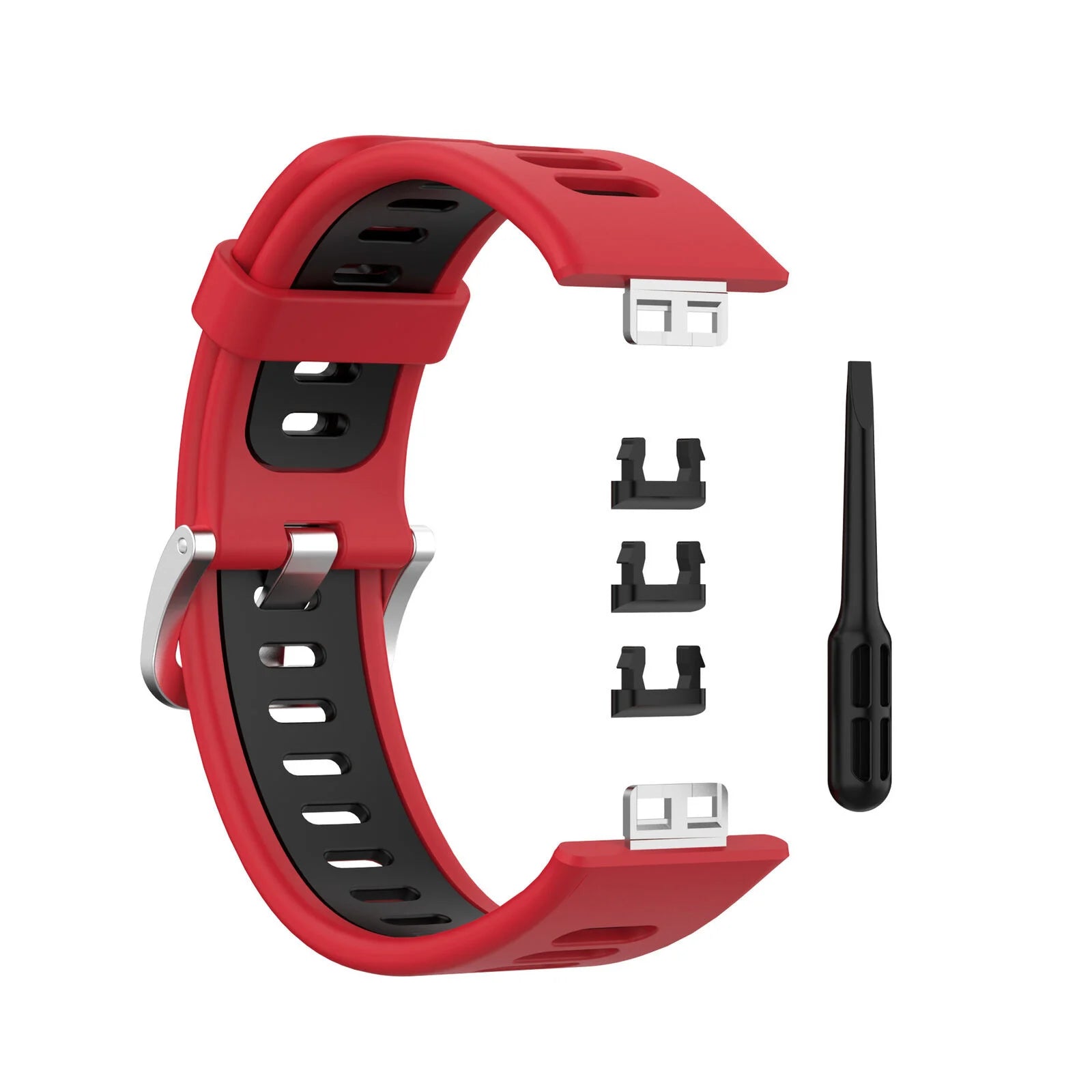 Bracelet sport bouclé Huawei Watch Fit SE (rouge/noir)