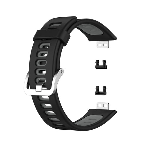 Bracelet sport bouclé Huawei Watch Fit SE (noir/gris)