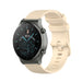 Bracelet silicone luxe Huawei Watch GT 2 Pro (beige)