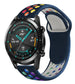 Bracelet sport Huawei Watch GT 2 (bleu foncé et multicolore)