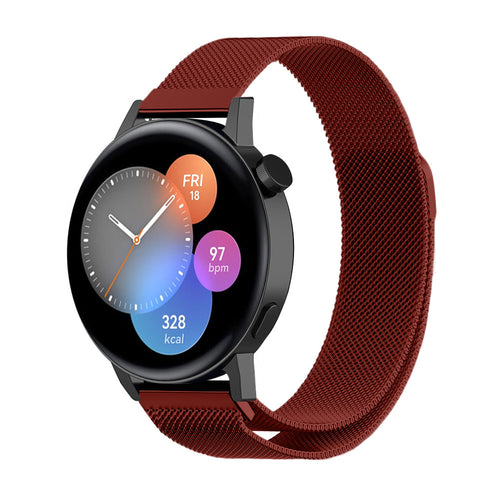 Bracelet milanais Huawei Watch GT 3 42mm (rouge)