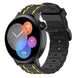Huawei Watch GT 3 42mm Silicone Strap Tough (Black/Yellow)