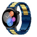 Bracelet acier Huawei Watch GT 3 42mm (bleu/or)