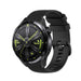 Bracelet silicone luxe Huawei Watch GT 3 46mm (noir)