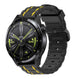 Bracelet sport boucle Huawei Watch GT 3 46mm (noir/jaune)