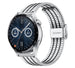 Bracelet acier inoxydable Huawei Watch GT 3 46mm (argent/noir)