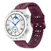 Huawei Watch GT 3 Pro 43mm Silicone Strap Patterned (Burgundy)
