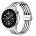 Bracelet acier luxe Huawei Watch GT 3 Pro 46mm (argent/noir)