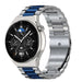 Bracelet acier Huawei Watch GT 3 Pro 46mm (argent/bleu)