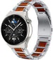 Bracelet bois/acier Huawei Watch GT 3 Pro 46mm (argent)
