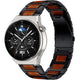 Bracelet bois/acier Huawei Watch GT 3 Pro 46mm (noir)