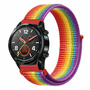 huawei-watch-gt-nylon-bandje-regenboog