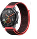Bracelet nylon Huawei Watch GT 2  (noir/rouge)