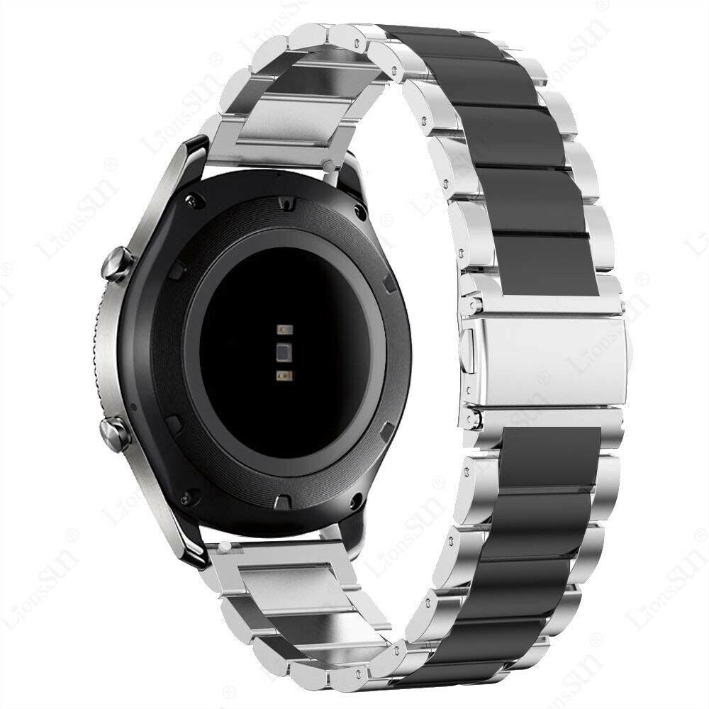 Bracelet acier Amazfit Active 2 (argent/noir)