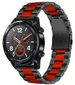 Bracelet acier Huawei Watch GT 2 (noir/rouge)