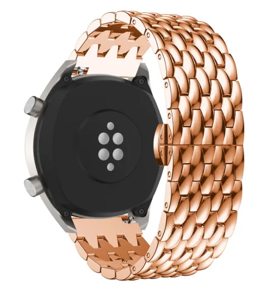 Bracelet acier Dragon Honor Magic Watch 2 (rose doré)