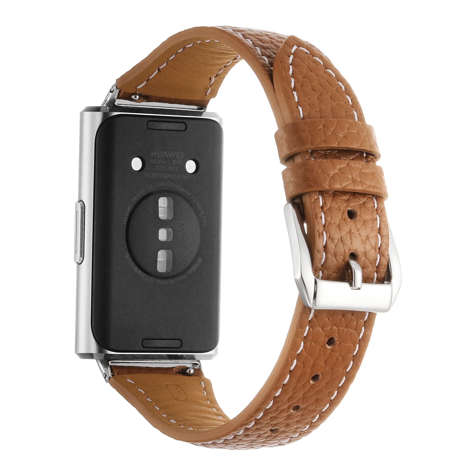 Bracelet cuir Huawei Band 11 Pro (marron)
