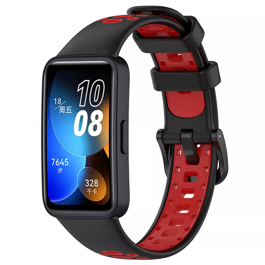 Bracelet sport Huawei Band 10 (noir/rouge)