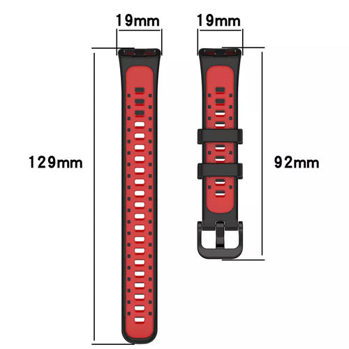 Bracelet sport Huawei Band 9 (noir/rouge)