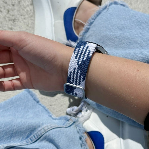 Bracelet tissé réglable Redmi Watch 5 Lite (bleu/blanc)