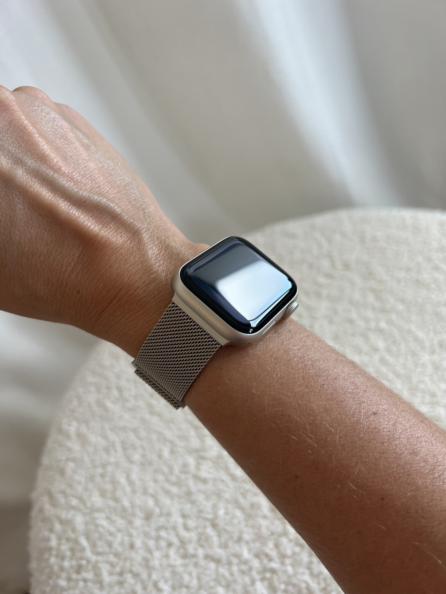 Bracelet milanais xoxo Wildhearts Apple Watch (lumière stellaire)