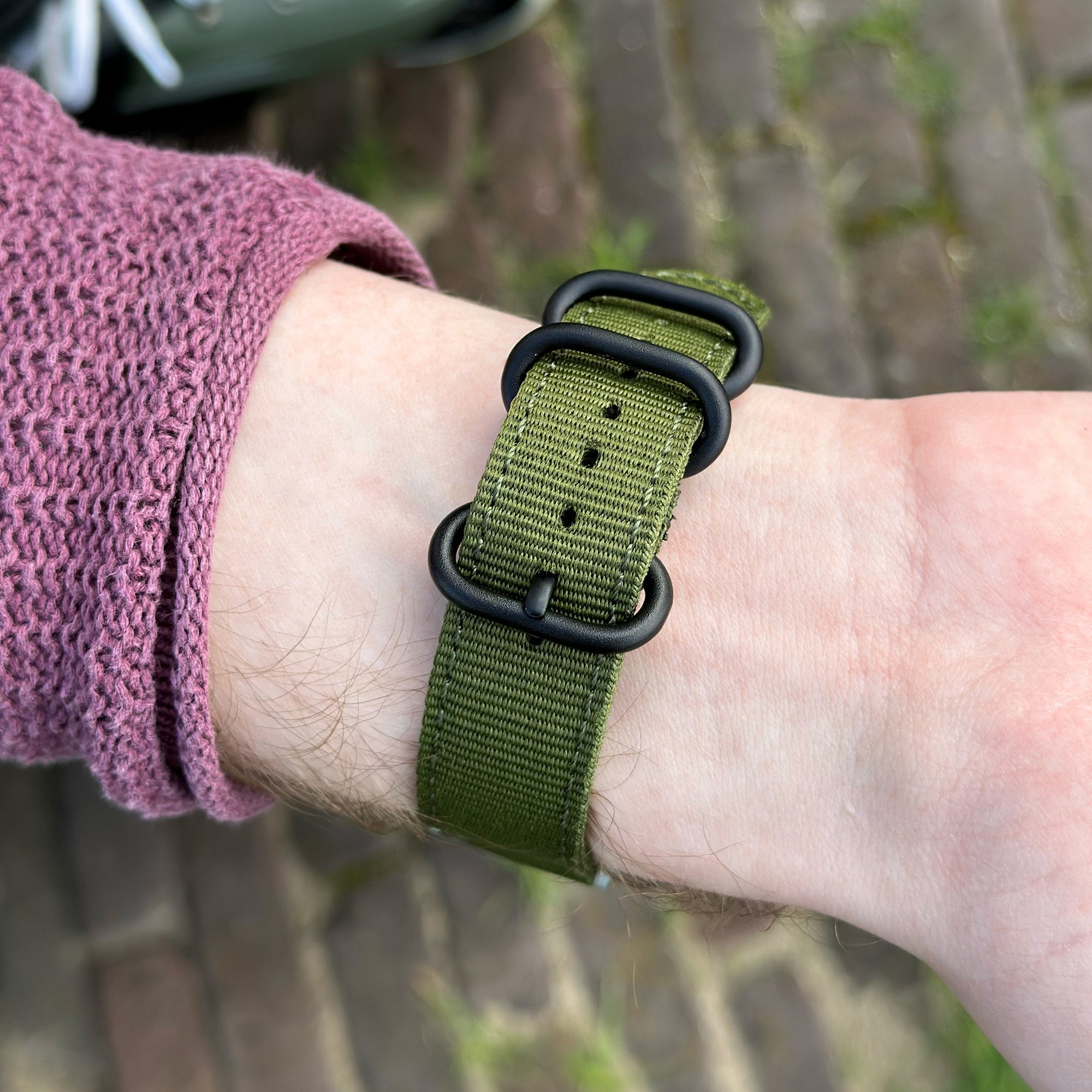Bracelet nylon avec boucle Suunto 9 Peak Pro (vert)