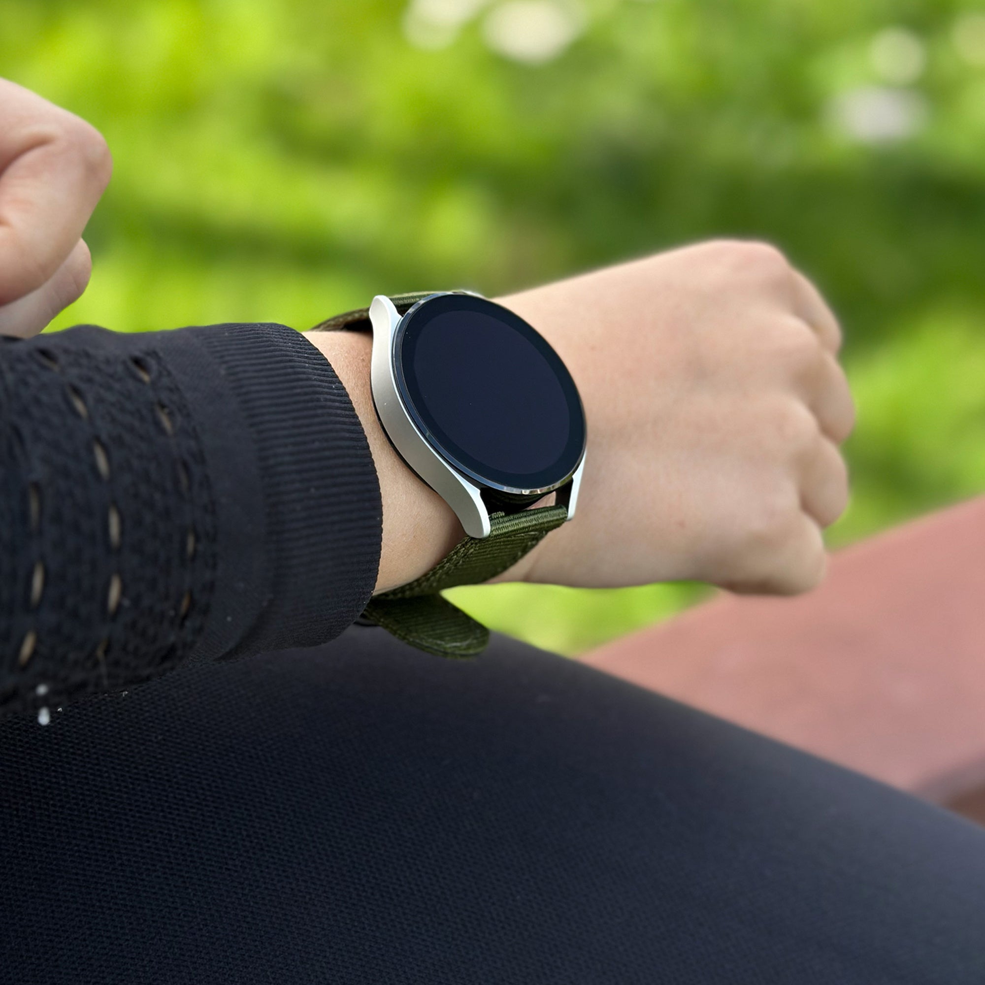 Bracelet nylon avec boucle Suunto Race 2 (vert)