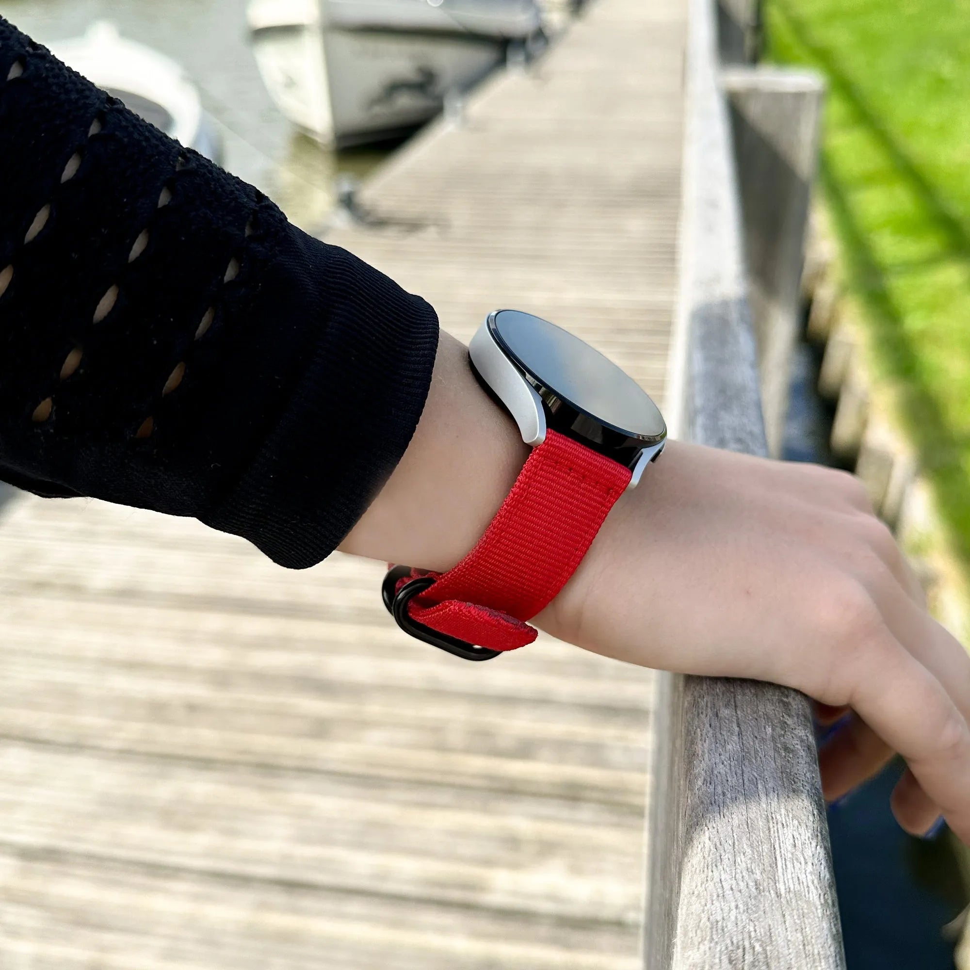 Bracelet nylon avec boucle Polar Grit X2 Pro (rouge)