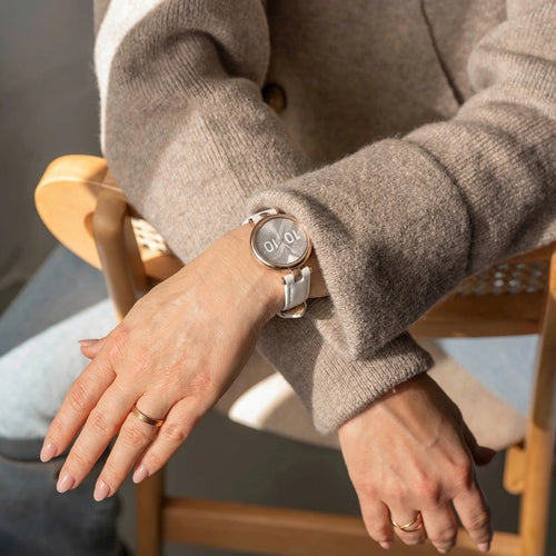 Bracelet cuir Garmin Lily (blanc)
