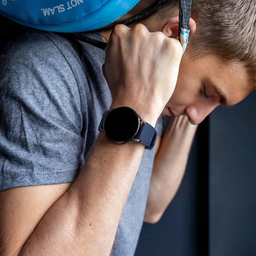 Bracelet silicone sergé Xiaomi Watch 2 (bleu foncé)