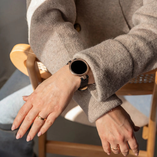 Bracelet cuir Garmin Lily (noir)