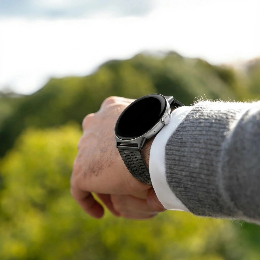 Bracelet acier de luxe Google Pixel Watch 1/2 (noir)