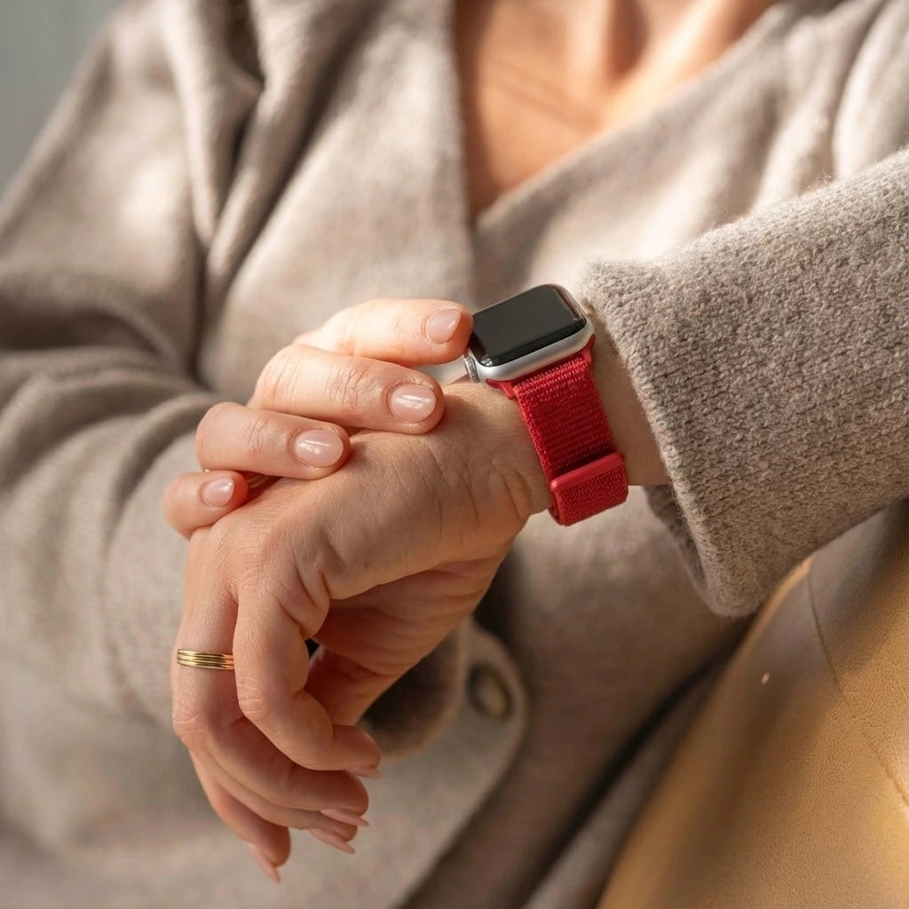 Bandz Bracelet nylon 'Classic' Apple Watch (rouge)