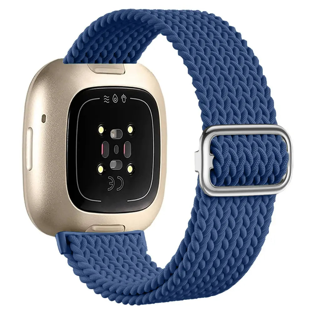 Fitbit Versa 4 Adjustable Woven Strap (Blue)