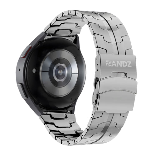 Bandz Samsung Galaxy Watch 4 Classic 46mm Steel Strap 'Iron' (Silver)