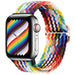 Bracelet nylon tressé Apple Watch (arc-en-ciel)