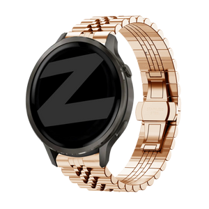 Bandz Bracelet acier 'Jubilee' Garmin Forerunner 265s (rose or)