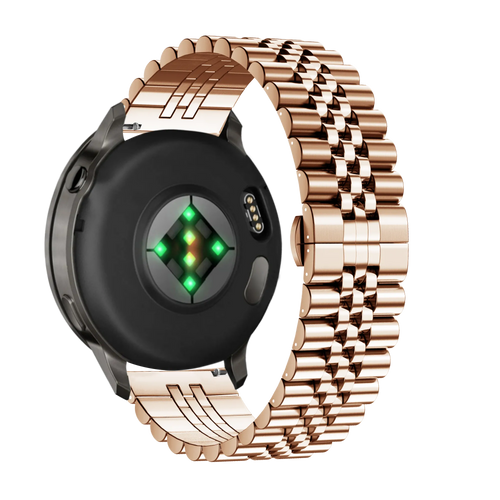 Bandz Bracelet acier 'Jubilee' Garmin Forerunner 265s (rose or)