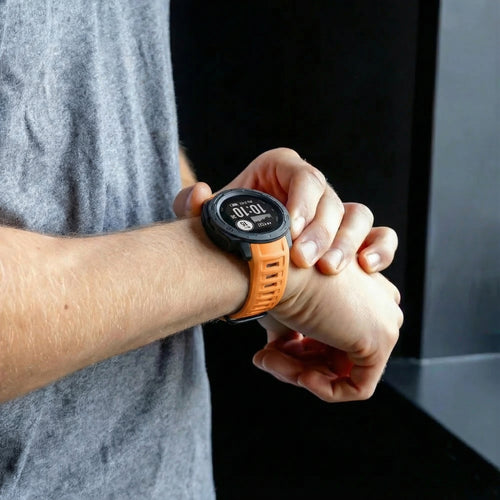 Bracelet silicone Garmin Instinct 1 / 2  (orange)