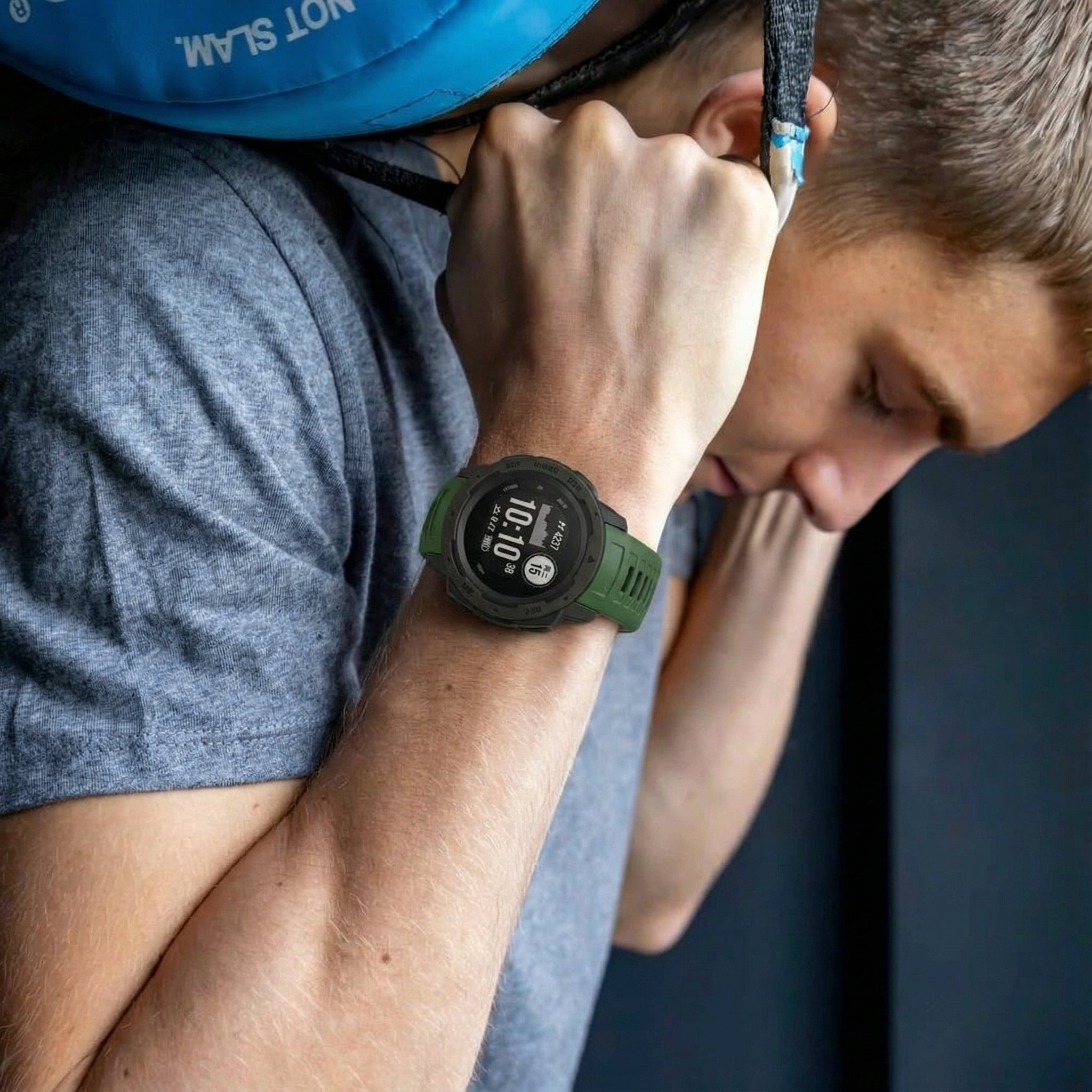 Garmin Instinct 1/2 Silicone Strap (Green)