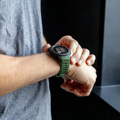 Bracelet silicone Garmin Instinct 1 / 2  (vert)