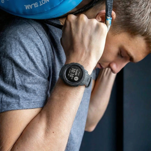 Bracelet silicone Garmin Instinct 1 / 2  (gris)